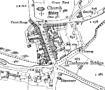 Clashmore Village Map c. 1901